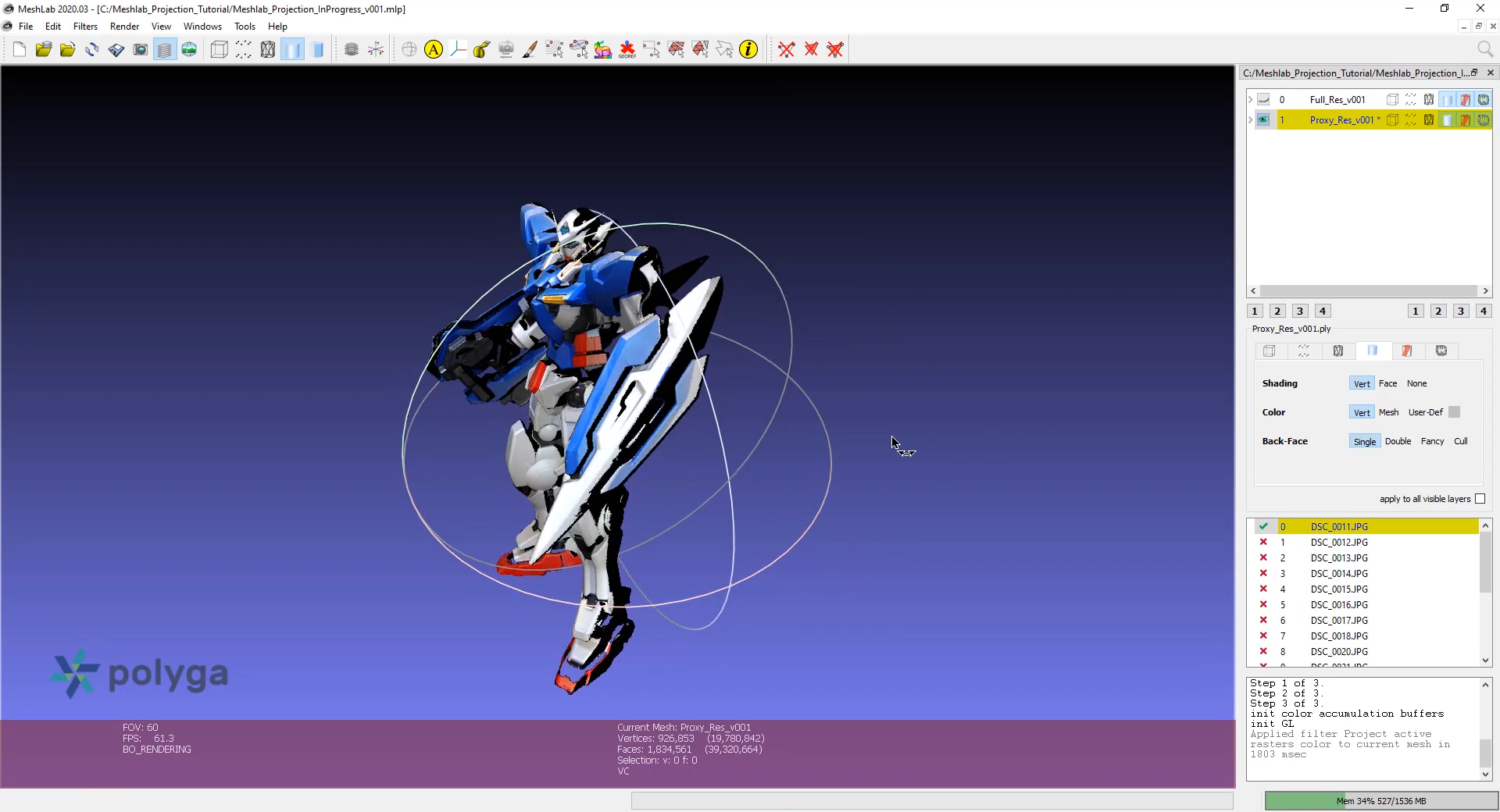 Gundam Exia 3D Scanning File Figure