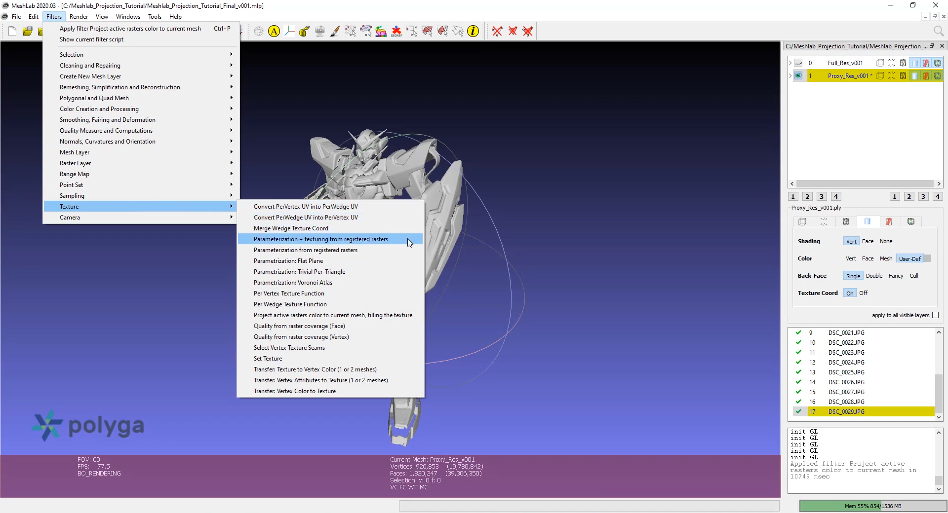 Gundam Exia 3D Scanning File Figure